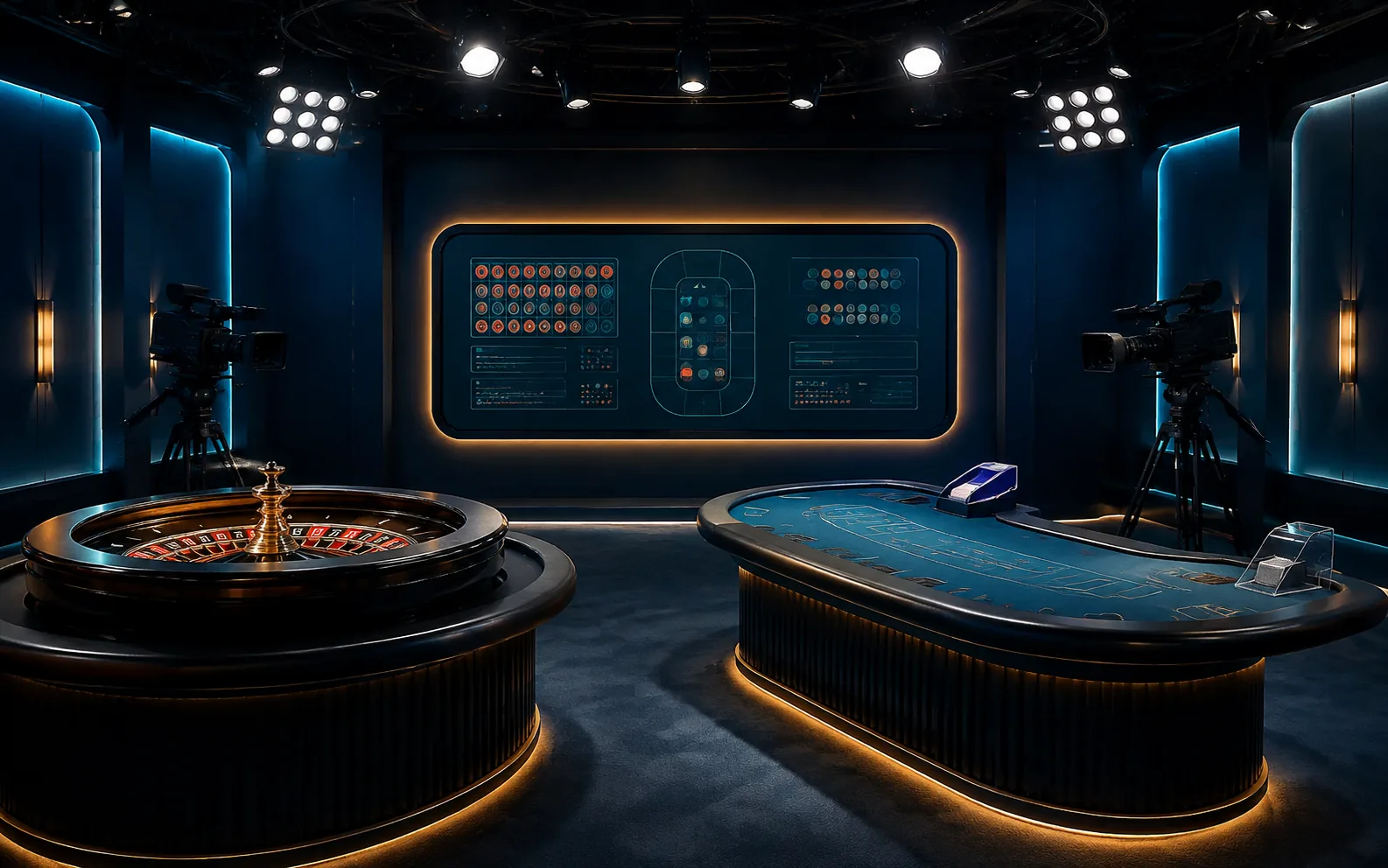 Studio meja live casino generik untuk menilai pengalaman dan kontrol permainan